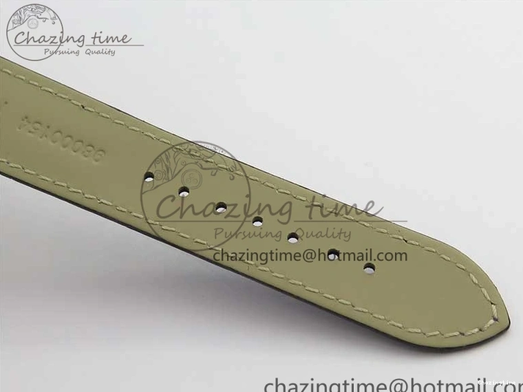 0327 Timeless De Ville Prestige Real PR SS ZF 1:1 Best Edition Gray Dial Blue Markers on Blue Leather Strap MIYOTA 7936